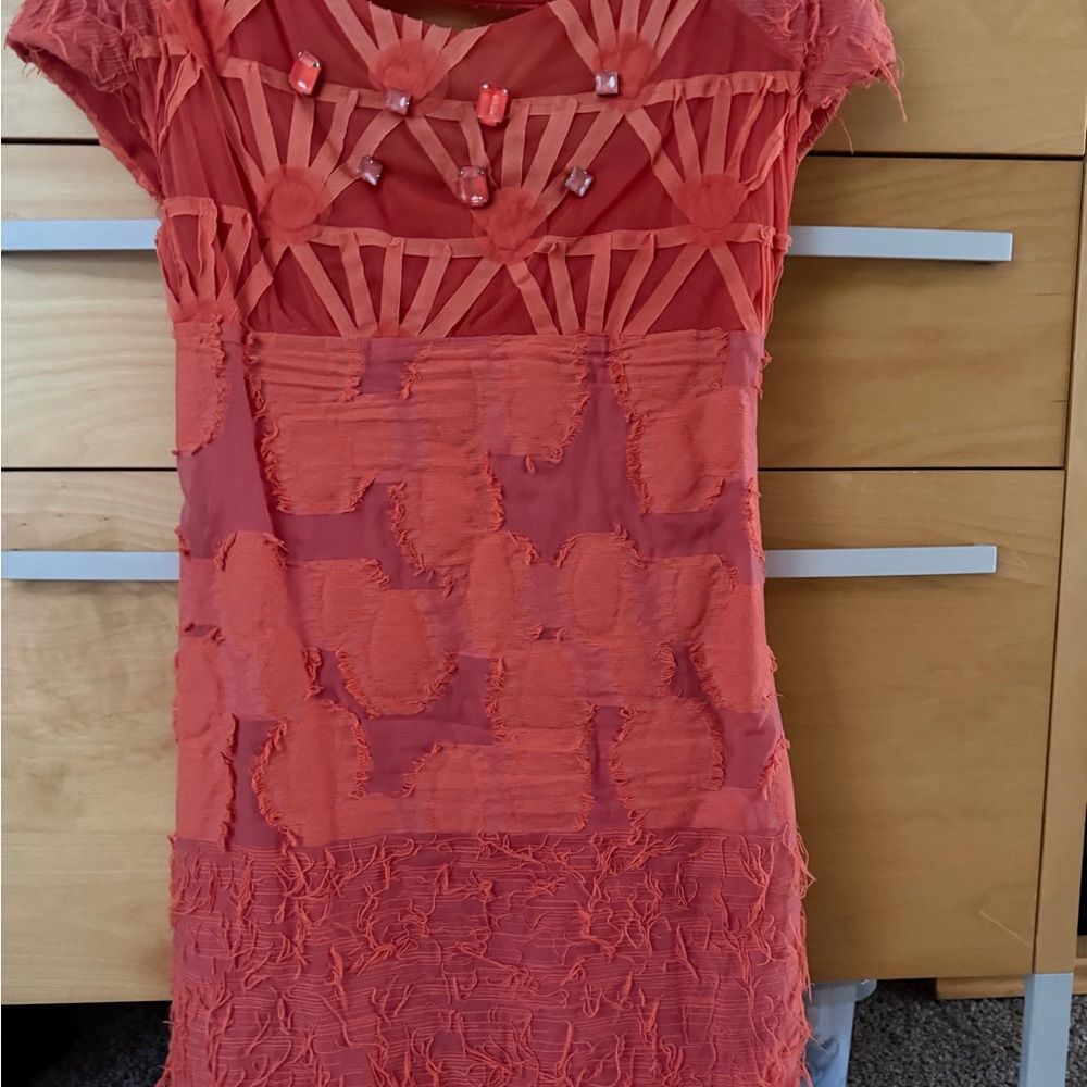 Save The Queen coral dress